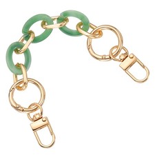 Acrylic Purse Strap 8" Bag Chain for Handbags Replacement Bag Blue Green