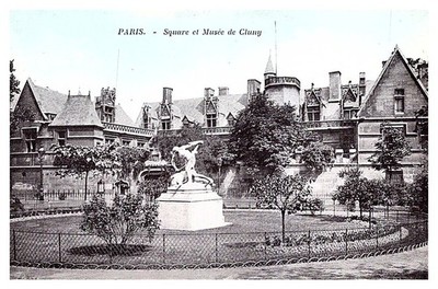 France Paris , Square et Musee de Cluny