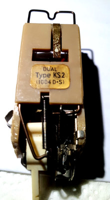 Headshell Dual KS2 für 1003,1004u.1008 mit original Ersatzsaphir ca. 1955