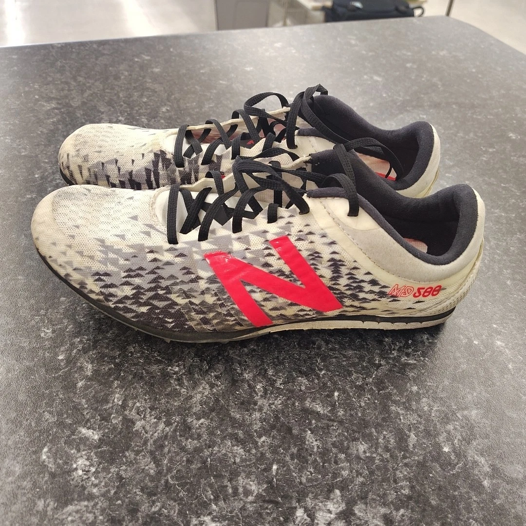 Uomo NEW BALANCE MMD500W5 Taglia 8.5 US Runners Bianco Rosso