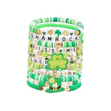 Mardi Gras Stackable Beaded Bracelets for Women Carnival Bracelet Jewelry 8