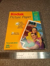 Kodak Picture Paper For Inkjet Prints 25 Sheets