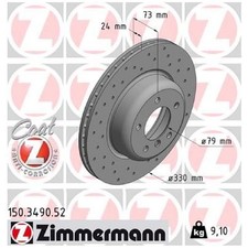2x Bremsscheibe vorne für BMW Z4 E89 | 474947