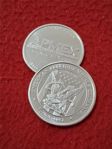 American Precious Metal's x2 1/2 TROY oz PROOF .999 FINE SILVER ROUND'S #MF-1238