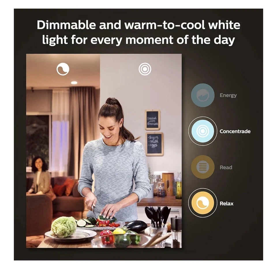 Philips Hue White and Color LED Smart Button Starter Kit + 3 75W A19 Smart Bulbs - Image 4 of 4