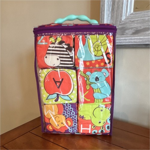 BaSoft Alphabet Animal Activity Blocks Set Shape Sorting Baby Toy Multicolor