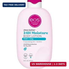 eos Shea Better Body Lotion, Fresh Cozy, 24-Hour Moisture Skin Care, Lightweig
