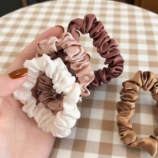 Satin Hair Scrunchie Elastic Ponytail Holder Velvet Hair Tie for Women