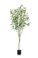 Artplants Kunstbaum Eukalyptus Ilonka, Kunststamm, GrüN, 195Cm