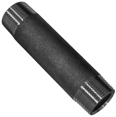 Temperguss Fittings schwarz Rohrdoppelnippel Nr.23 Langnippel Fittinge Temperguß