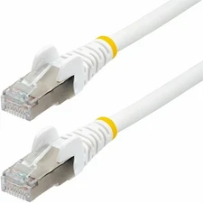 StarTech.com 100ft White CAT6a Ethernet Cable, Snagless RJ45, 10G, 100W PoE,