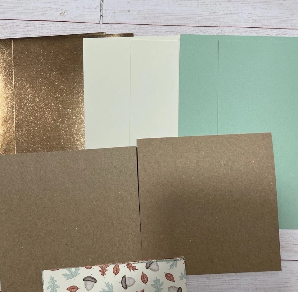 Stampin UP 50+ GILDED AUTUMN DSP 6x6” Card Scrapbooking Kit Gold Foil ...