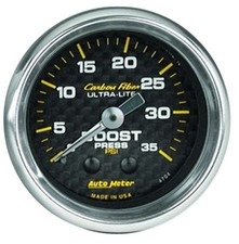 Auto Meter 2-1/16in C/F Boost Gauge 35psi