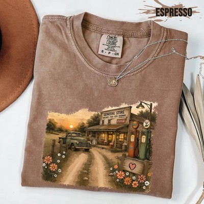 Comfort Tee Vintage Boho Style Soft Cotton Relaxed Fit
