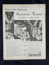 Magazine Ad* - 1928 - Toastmaster Toaster