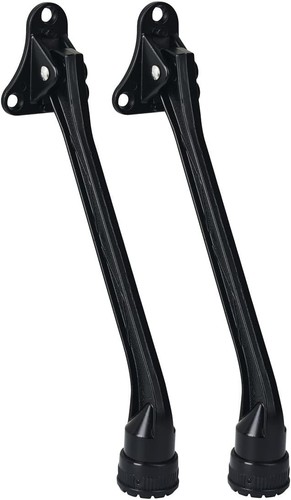 Paquete de 2 tapones de puerta abatible, soporte de puerta de 7 pulgadas pata de cabra pie de goma - Imagen 2 de 8