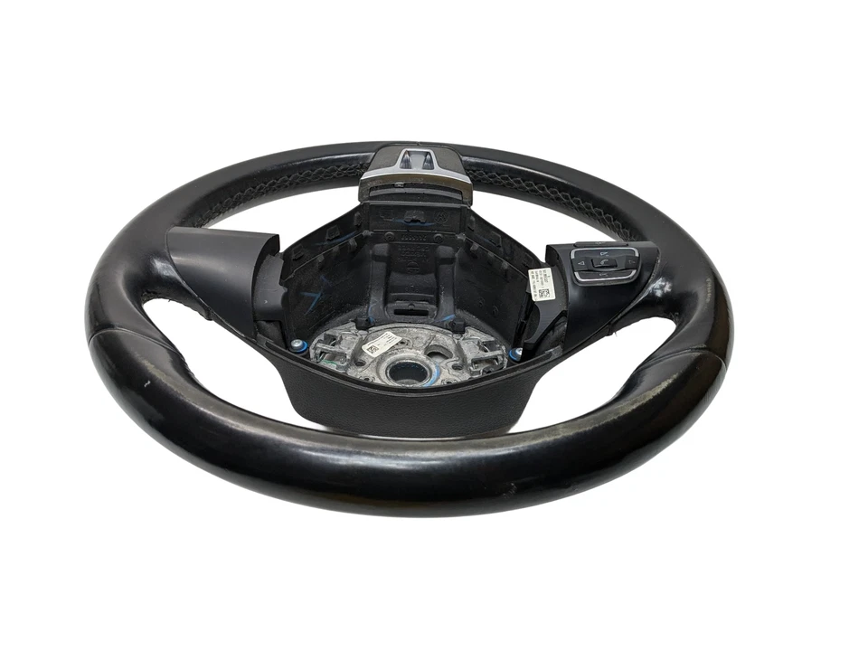 Volante Volkswagen Passat 10-15 OEM con conjunto de interruptor de crucero negro Foto 3 de 4