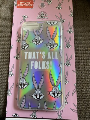 Looney Tunes Bugs Bunny silber Handyhülle iPhone 6 6s 7 8 SE2 Primark