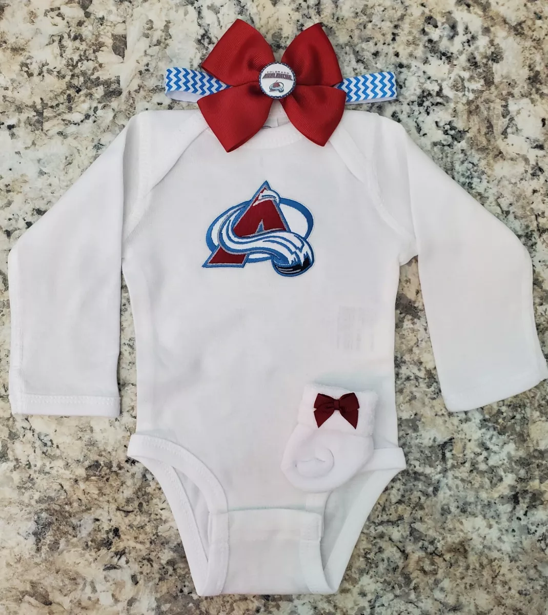 Colorado avalanche baby store onesie