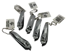New 5pc Nail-Clipper-Curved W/File Size SMALL 2" long