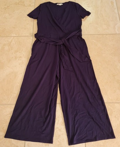 Mono De Jersey Para Damas Boden Ellen WRAP NEGRO J0209 TAMAÑO UK 14R NUEVO P2 - Imagen 2 de 3