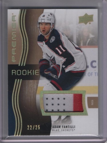 2023-24 UPPER DECK PREMIER ROOKIE ADAM FANTILLI PATCH /25 GOLD