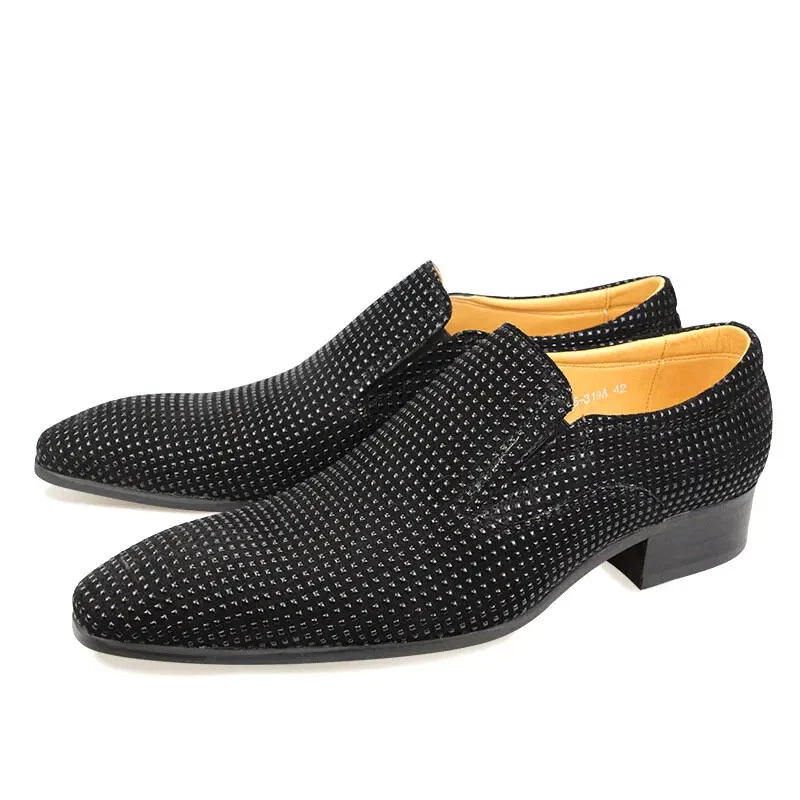 Zapatos de vestir para hombre Boda Fiesta Un solo paso Moda Mocasines Calzado Foto 4 de 4