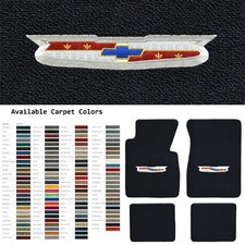 Acc 1955-1957 Chevrolet Bel Air Crest Logo 4pc Cutpile Floor Mats Acc 1955-1957 Chevrolet Bel Air Crest Logo 4pc Cutpile Floor Mats