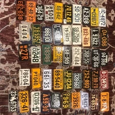 Vintage Almost complete 1953 Wheaties Mini Bike(less 4 states-in details) Plates