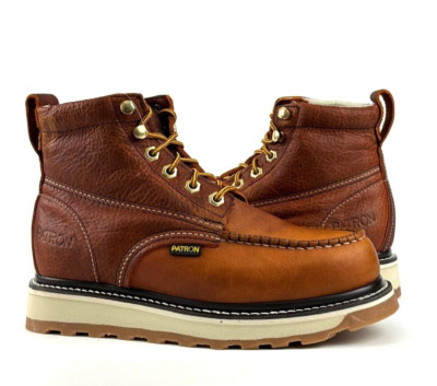 MENS BOTAS DE TRABAJO SOFT TOE GENIUNE LEATHER OIL AND WATER RESISTANT BOOTS