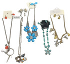 Enamel Necklaces Earrings Lot Nwt Costume Jewelry Flower Rhinestone Glass