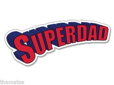 7" SUPERDAD LOGO HELMET CAR TOOLBOX BUMPER DECAL STICKER MADE IN USA