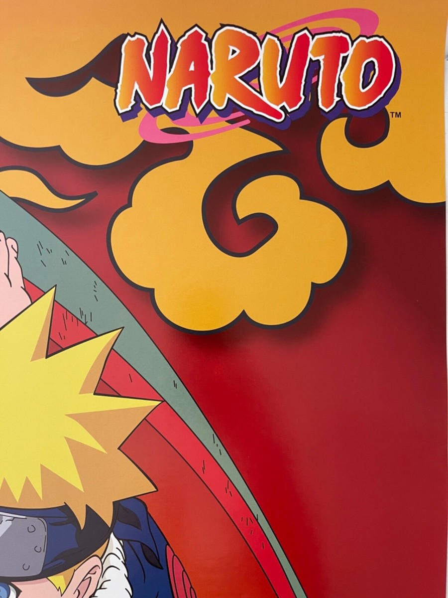 NARUTO, SCROLL RED, MASASHI KISHIMOTO, AUTHENTIC 2002 POSTER