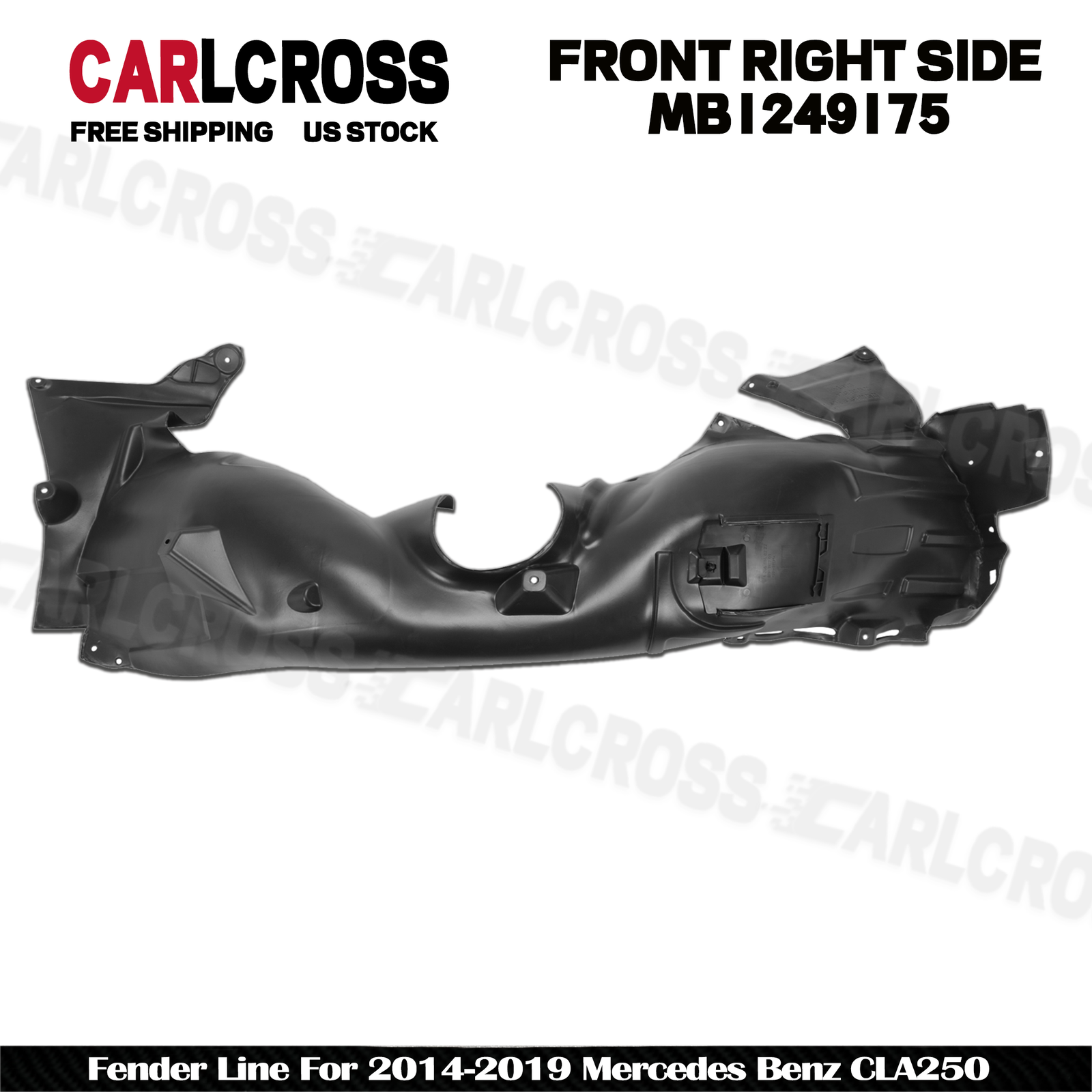 Front Right Side Fender Liner For 2014-2019 Mercedes Benz CLA250
