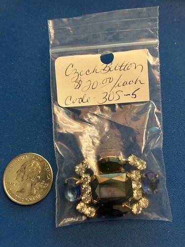 Vintage Czech Button #305-5 For Sewing & Crafting - Picture 4 of 4