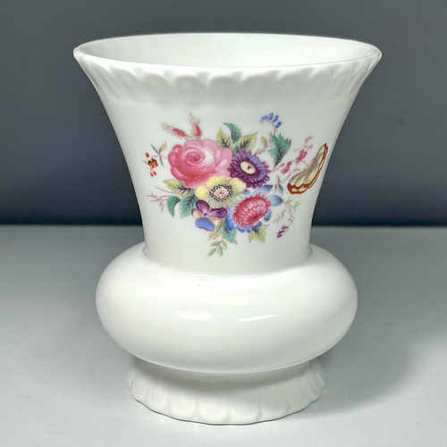Vintage Coalport Bone China Junetime Pattern 4" Floral Vase - Made in England - Picture 6 of 11