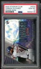 Yordan Alvarez Rookie Card 2020 Stadium Club Power Zone #PZ24 PSA 10