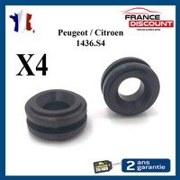 Partsline X4 Silentbloc Luftfilter-Einlass Dichtung 1436S4 1.6 HDI Schwarz