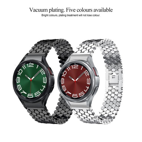 Lückenloses Stahlband Metallband für Samsung Galaxy Watch6 Classic 47/43 mm 6/5/4 - Bild 7 von 14