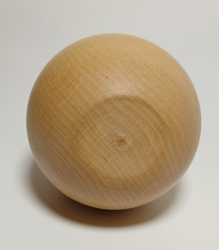 Handmade Woodturned Maple Wood Bud Vase Flower Vase Natural Finish Glass Insert - Picture 10 of 11