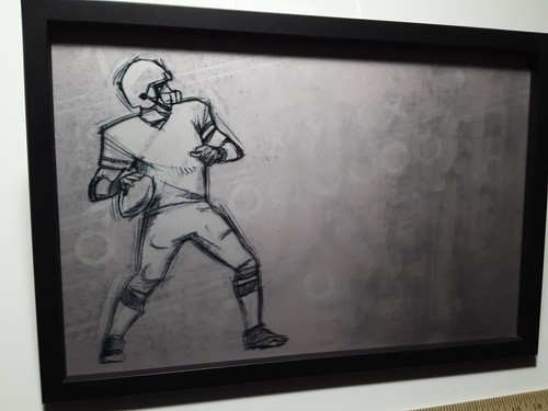 Open Road Brands Football Quarterback Wall Decor Motion Sign 19x13 - Picture 11 of 19