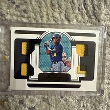 JACKSON CHOURIO 2023 Panini Three And Two Prospect Quad Jersey  /10  Quad Patch