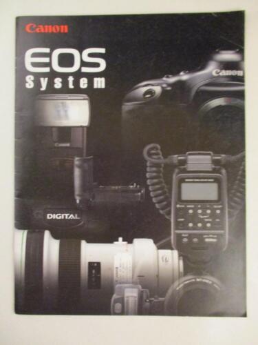 Canon Camera EOS System Lenses Digital 35mm Comparison Chart Catalog Guide - Picture 1 of 1