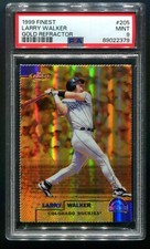 1998 Topps Finest Larry Walker Gold Refractor 99/100 PSA 9 MINT HOF