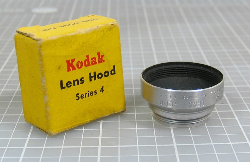 Kodak Series 4 Chrome Metal Screw-On Lens Hood