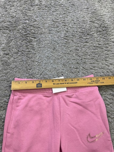 Nike Sweatpants Girl Small Pink Sportswear Club Fleece Slim Fit Taper Jogger NWT - Picture 8 of 13