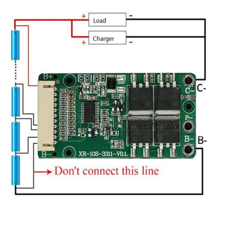 BMS 10S 36V 15A Li-ion Lipolymer 18650 Battery Charge Board For Ebike Escooter - Bild 2 von 4