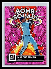 ⚾ MARCUS SEMIEN 2022 DONRUSS BOMB SQUAD PINK FIREWORKS HOLO INSERT # 4