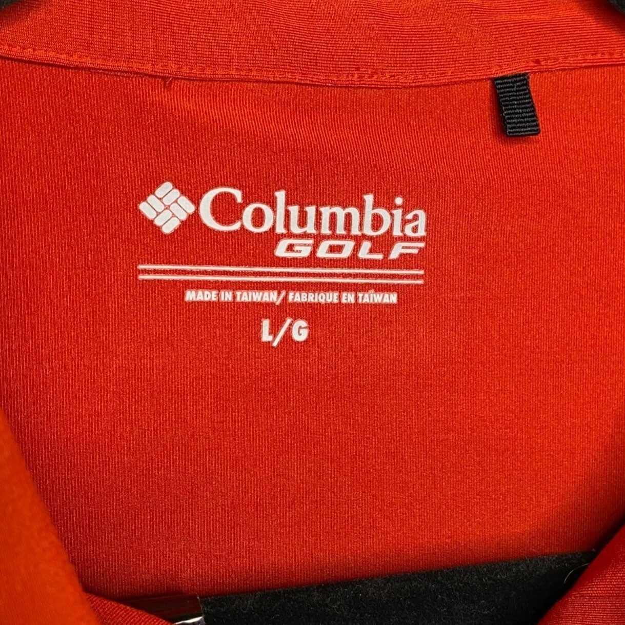 Columbia Gold Men’s OmniWick Bunker Polo Red Large S… Gem