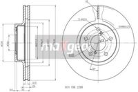 2X Maxgear 19-2505 Bremsscheibe Passend FüR Subaru